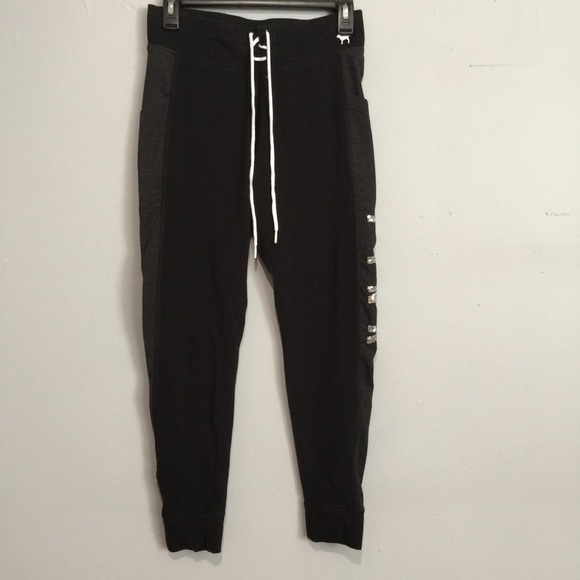 VS Pink neon shirt sz S & black gray jogger Sz M - Picture 8 of 16